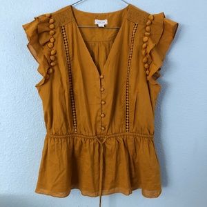 J crew peplum top NWOT